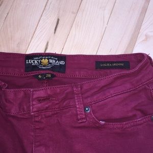 Lucky Brand Lolita Skinny Raspberry Jeans
